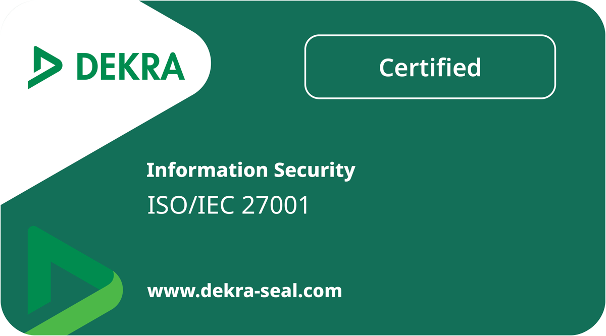 DEKRA Certified, ISO/IEC 27001 Information Security